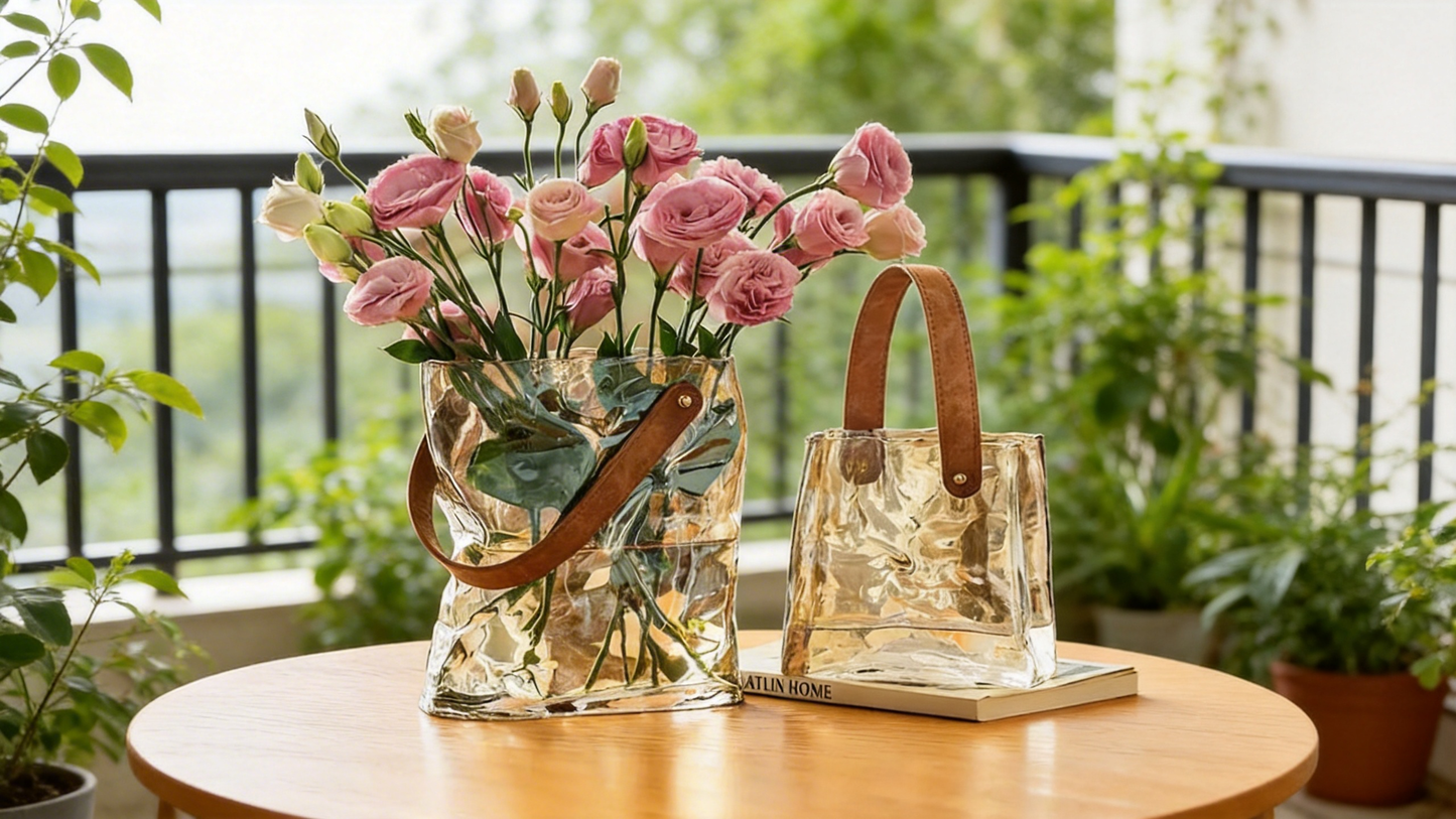 High-End Glazed Glass Decor - Handcrafted Artisanal Pieces for Elegant Home Styling