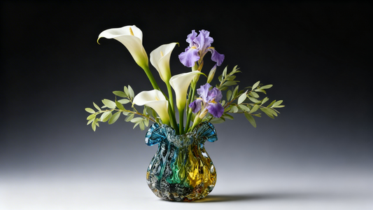 Handmade Crystal Vase | Handcrafted Artisanal Statement Piece for Luxury Home Decor